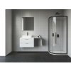 Ravak Blix II sprchovací kút 90x90 cm polkruhová čierna matné/priehľadné sklo 3BM70300Z1