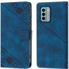 Peňaženkové puzdro Embossing Pattern Square modré – Nokia G22