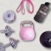 Gorilla Sports Power Set Ladies, 5 kusov (S touto sadou sa zaručene nebudete nudiť. Cvičíte sa štýlovými produktmi na malom priestore, kedykoľvek budete chcieť.)