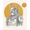 Komar Plagát Star Wars Boba Fett Illustration Iconic 40 x 50 cm