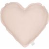 Ľanový vankúš Srdce Pure Nature: Powder Pink