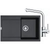 FRANKE SETG259O fragranitový drez 780x500 mm MRG 611 Onyx+batéria FS 3230.031 Chróm FRA 114.0700.721