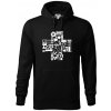 Zdravotné kríž veci - Mikina pánska Cape s kapucňou - 4XL ( Čierna )