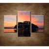 Západ slnka na jazere - 3dielny 90x60cm