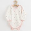 Dojčenské body celorozopínacie New Baby Classic II medvedík ružový