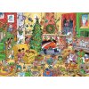 COBBLE HILL Rodinné puzzle Chytanie Santy 350 dielikov