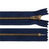 Kovový zips YKK No 4 dĺžka 18 cm (jeansový) modrá tmavá 1ks