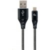 Gembird CC-USB2B-AMmBM-2M-BW USB 2.0 AM na MicroUSB (AM/BM), 2m, černo-bílý