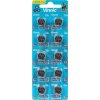 10 x Vinnic Alkalická Mini Bateria LR43 AG12 L1142F – Balenie 10 ks