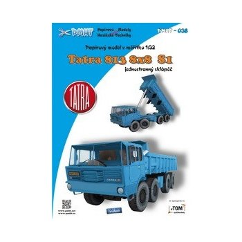 Papierový model Tatra 813 8x8 S1 modrá