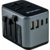 Verbatim UTA-03 univerzálny cestovný adaptér 6 v 1, 1 port USB-C PD 30 W