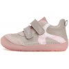Detské dievčenské kožené topánky Barefoot D.D.step Grey S063-41948B 36