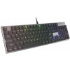 Genesis herná mechanická klávesnica THOR 420/RGB/Content Slim Blue/Drátová USB/US layout/Sivá NKG-1587