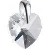 Swarovski Strieborný prívesok s krištálmi biele srdce Evolution 2.0g 34002.1