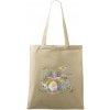 Bicie farebné splash - Taška bavlnená - 42 x 38 cm ( Naturalna )