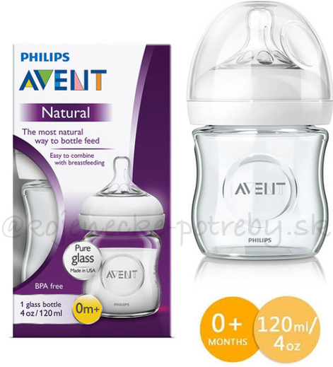 Philips Avent Sklenená fľaša 120ml Natural od 13,04 € - Heureka.sk