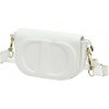 Dámska kožená crossbody kabelka Luka 25-053 biela 24 x 14 x 8 cm