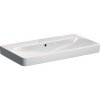 GEBERIT - Smyle Square Umývadlo, 90x48 cm, s prepadom, bez otvoru na batériu, biela 500.250.01.1