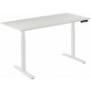 AlzaErgo Table ET2 biely + doska 140 × 80 cm lamino biely dub