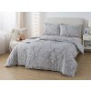 XPOSE® Bavlnené Renforcé obliečky ALMIRA - sivé 140x200 cm, 70x90 cm, Bavlna RENFORCÉ + Predĺžená možnosť vrátenia tovaru do 50 dní