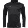 Pánska tréningová mikina Puma, TEAMCUP 1/4 ZIP TOP čierna,tmavo sivá M