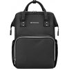 KikkaBoo Prebaľovací batoh Siena Black & Silver