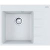 Drez FRANKE, Centro CNG 611-62 TL, odkvapkávač vpravo, Fragranite Biela ľad