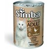 MONGE SIMBA Cat Chunks with wild game 415g konzerva pre dospelé mačky