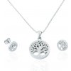 Dámsky set náušnice a retiazka s príveskom strom života z chirurgickej ocele S11129060