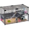 Ferplast Klietka MULTIPLA Hamster NERA GABBIA s príslušenstvom pre hlodavce 72.5 x 37.5 x 42 cm