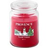 Provence Vonná sviečka v skle 95 hodín vianočný snehuliak