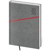 Grife A5 týždenný 2026 šedo/červená