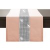 Mondo Italia Behúň na stôl Glamour so zirkónmi lososový Korálová, lososová 40x130 cm