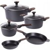 SÚPRAVA HRNCOV, KASTROLOV A PANVÍC INDUKCIA PLYN NEPRIĽNAVÝ POVRCH PREMIUM 8 DIELNA