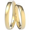 VIPgold Svadobné obrúčky 9002/3 - žlté zlato Dámska / Pánska / Pár: iba dámska obrúčka