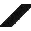Suchý zip plyš šíře 26 mm elastický METRÁŽ - černá