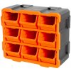 Tactix Organizér plastový nástenný 378x171x320 mm / 9 zásuviek 320676