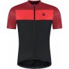 Cyklodres Rogelli CORE BLOCK s krátkym rukávom, červeno-vínovo-čierny 7XL