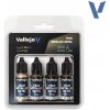 Vallejo 77.258 sada airbrush farieb True Metallic, Odtieň Aged Metal, 4x18ml (VALLEJO TRUE METALLIC METAL COLOR SET AGED METAL, 4 x 18 ml)