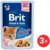 Brit Premium by Nature Cat Delicate Fillets in Gravy with Chicken for Kitten 3 × 85 g