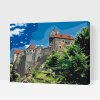 Maľovanie podľa čísel Painting Queens, Maľovanie podľa čísel, Hrad Loket, 60 × 80 cm, bez rámu a bez vypnutia plátna (PBN/LOKETCASTLE/60X80/WO)