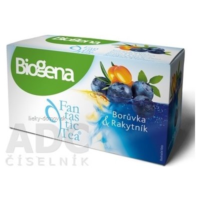 Biogena Fantastic Tea Čučoriedka & Rakytník bylinný čaj (inov.2019) 20x2 g (40 g)