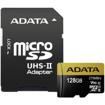 ADATA microSDHC 128GB UHS-II U3 AUSDX128GUII3CL10-CA1