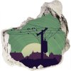 Diera 3D fototapety nálepka Vtáky město 75x75 cm