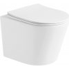 MEXEN - Rico Závesná WC misa vrátane sedátka s pomalým tenkom, duroplast, biela mat 30724001
