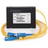 Optický splitter PLC, ABS box, 1x2 2mm, G657A1, SC/PC