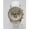 Geneva Golden Plated hodinky biele