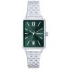 MINET MWL5438 - Zelené dámske hodinky SIENA so strieborným oceľovým remienkom