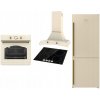 GORENJE RETRO SADA SPOTREBIČOV S INDUKČNOU DOSKOU IVORY + CHLADNIČKA