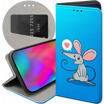 Hello Case Flipové Huawei MAGIC 5 LITE / HONOR X40 / X9A s potlačou KABURA modré zvieratá Tom a Jerry